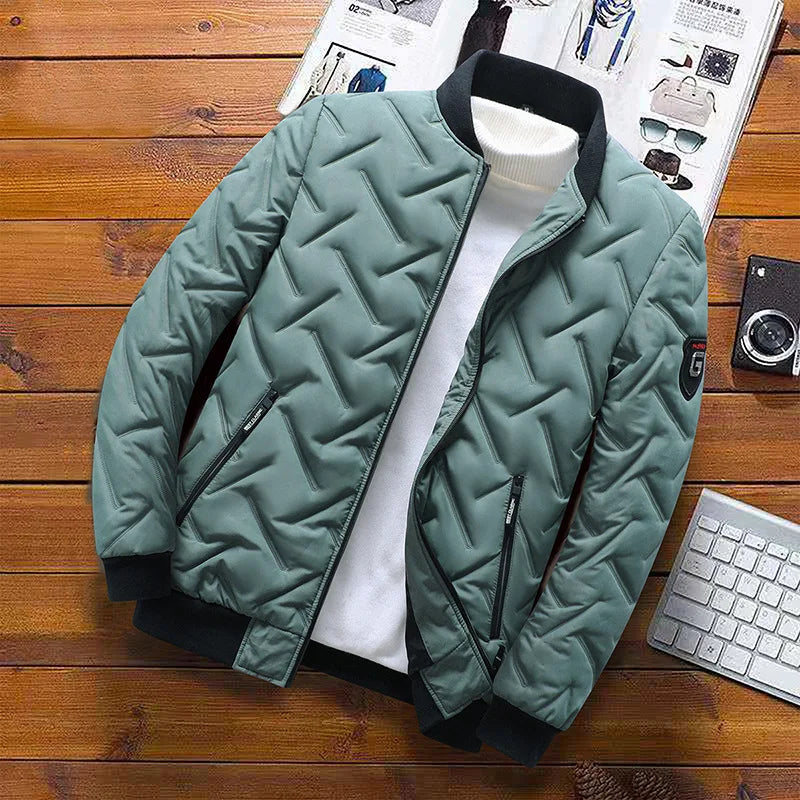 Warm Men's Clothing Slim Fit Coats Winter Men's Jacket and Coats Windproof Long Sleeve Casual Jacket Coat Puff Bubble Jacket